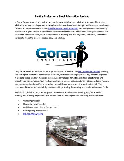 Goran Metal Fabrication Inc, Concord, ON 